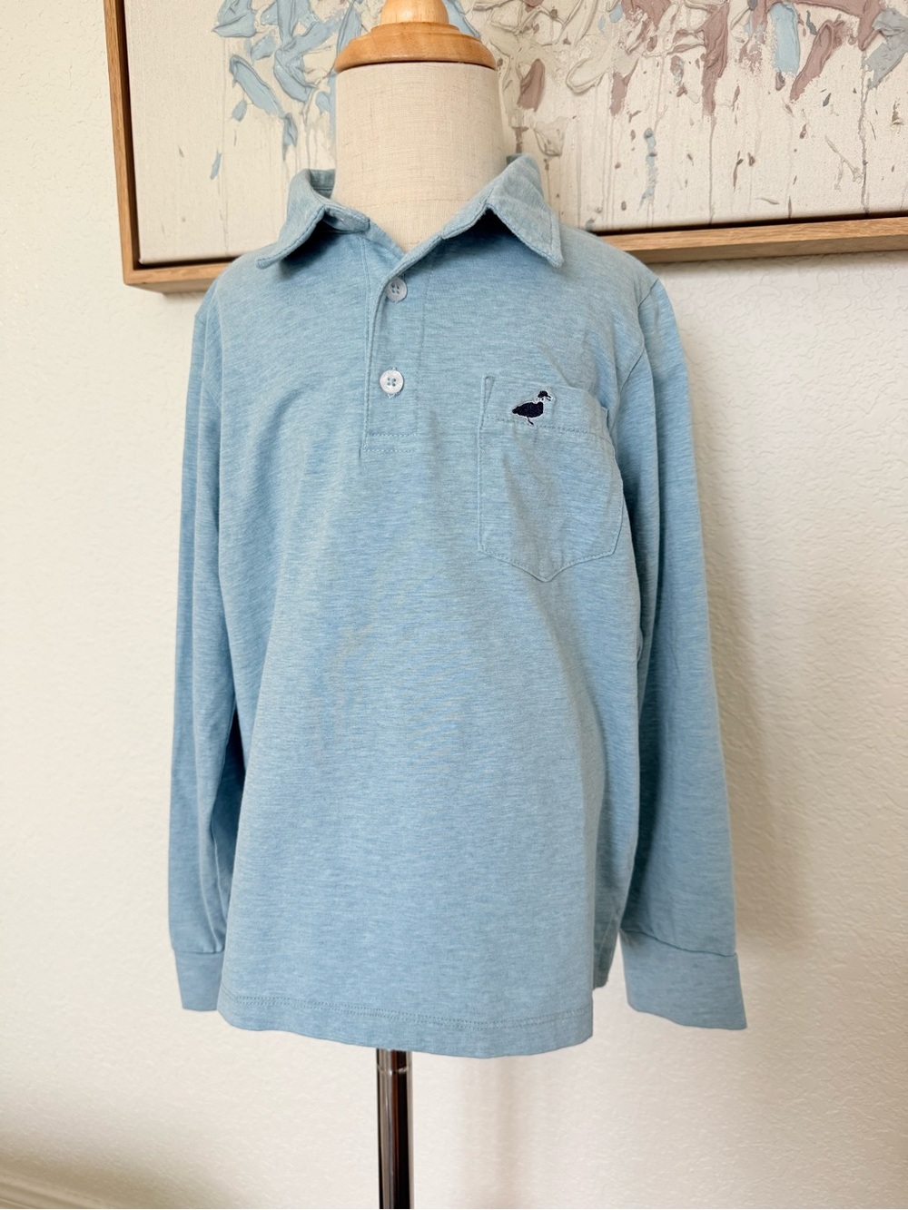 Properly Tied Long Sleeve Soft Knit Polo Shirt